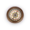 NKlaus Thin Compass Made of Antique Brass 4.5 mm Pocket