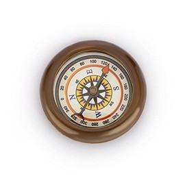 NKlaus Thin Compass Made of Antique Brass 4.5 mm Pocket Compass Direction Indicator Maritime 11650