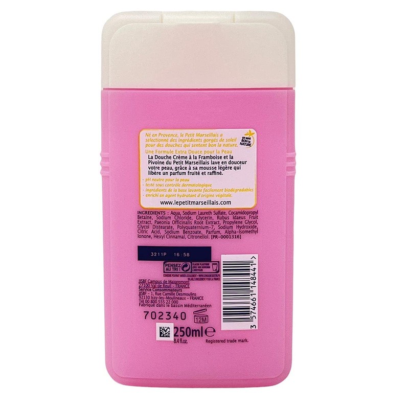 Le Petit Marseillais Shower Gel with Raspberry and Peony 250