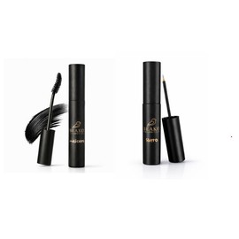 Beako Co. Sérum Pestañas + Máscara de Pestañas - Marine Lash Complex con Péptidos y Queratina - Crecimiento, Volumen y Fortalecimiento - Pack Dúo Premium (1 Sérum + 1 Máscara)