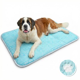 furrybaby Dog Cooling Mat, Washable Thick Mat for Dogs Cats, 44x32, Sea