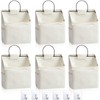 Chumia 6 Pack Wall Hanging Storage Basket Bathroom Closet Hanging