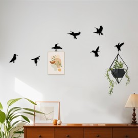 Gueiddi Decorative Wall Hooks, Hummingbird Wall Art Hook, Hummingbird Farmhouse Theme Coat, Hat and Key Hooks Decor for Living Room, Entryways, Bed Room