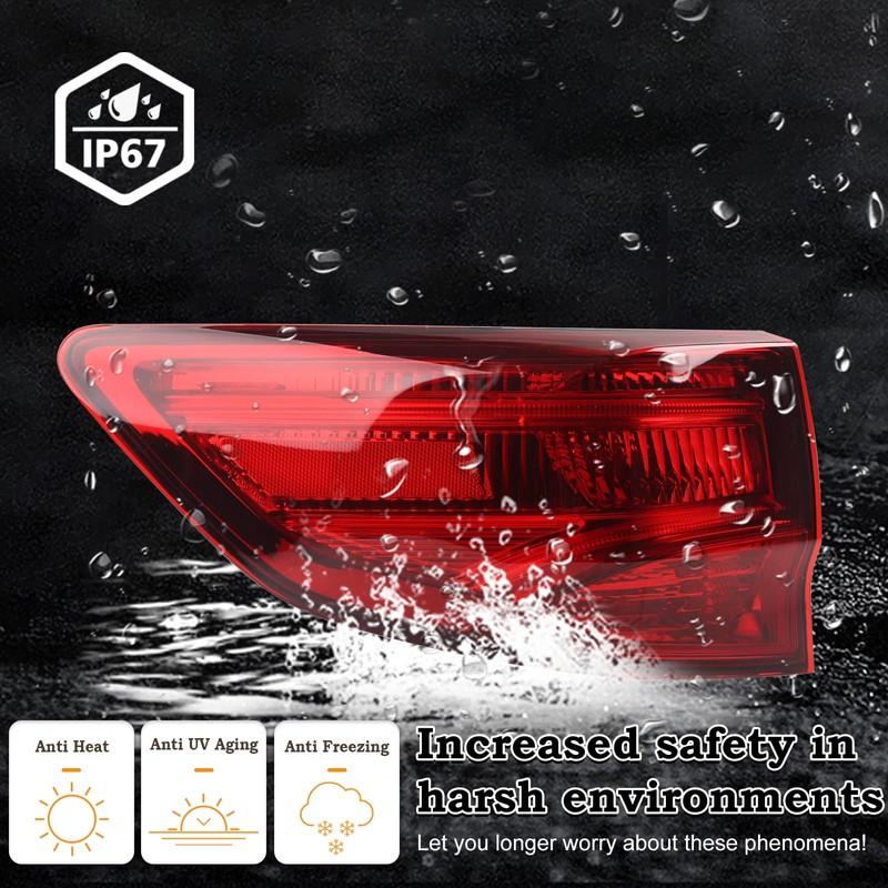 KAMDKI LH LED Tail light Assembly Fit for 2014 2015