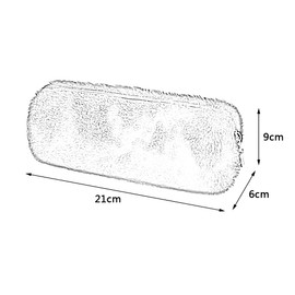 Oneyijun Pencil Cases Pen Bag Plush Makeup Pouch Holder Fluffy Faux Fur Storage Bag Girl Women Cute Plush Pencil Case Super Soft Barrel Kids Students Stationery Cover for School Office (Brown)