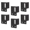 Plum Fittings Aluminum Fence Standard Wall Mount 1" x 1