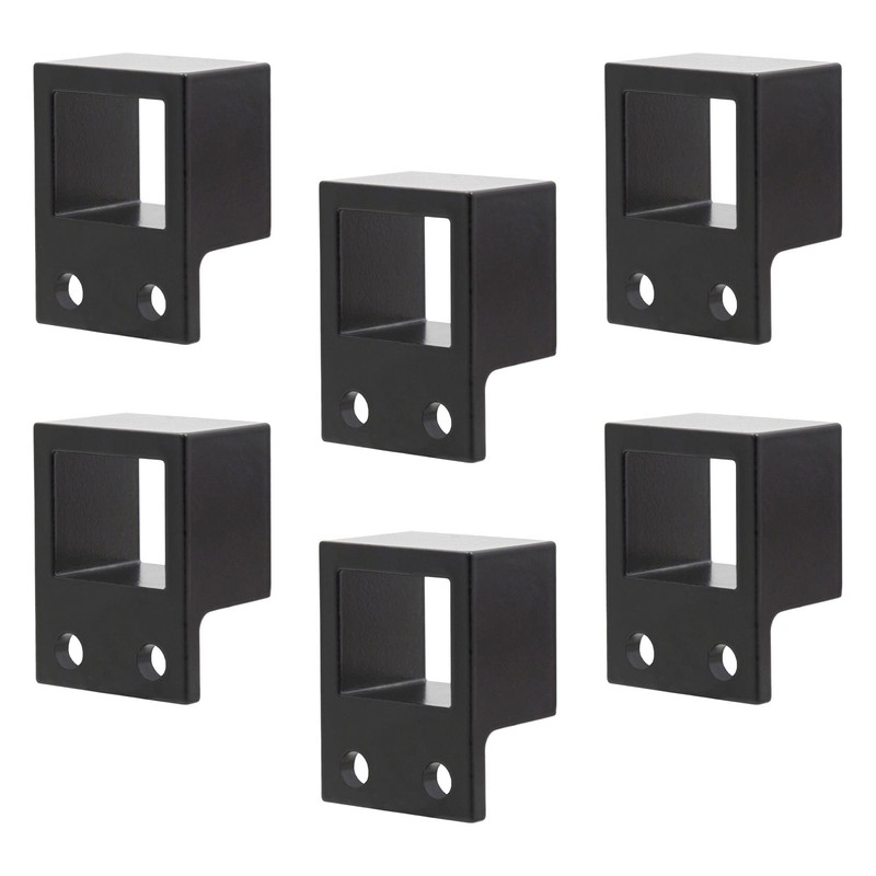 Plum Fittings Aluminum Fence Standard Wall Mount 1" x 1