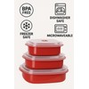 Reston Lloyd Nesting Microwave Containers, Set of 3, Adjustable Steam
