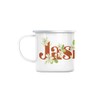 Fabulous Emaillierter Metallbecher 284ml Jasmin Blumen Minimalistisch Schick Garten Liebe