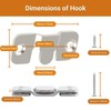 16Pcs Stainless Steel Interlock Hanging Buckle, Flush Concealed Mount Brackets,