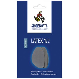 Shoeboy's Latex 1/2 - Latexhalbsohle zum Größenausgleich und weicheren Tritt - Größe 39/40, 1 Paar