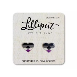 Lilliput Ace Pride Heart Earrings by Lilliput