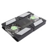 Laptop Cooler Pad Dual Fan Light Emitting Notebook Speaker Foldable