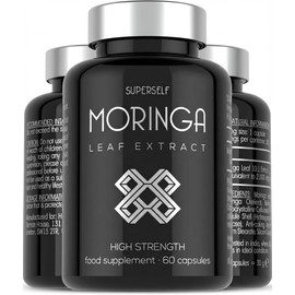 Moringa Capsules 2000mg - Full Spectrum Moringa Leaf Extract - High Strength - 60 Small Capsules Easy to Swallow - Vegan, Lab-Tested & UK Made - Daily Wellness Supplement