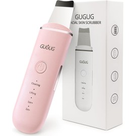 GUG Skin Scrubber Face Spatula - Blackhead Remover Pore Cleaner 4 Mode Care Tool - Pink Pink / 구그 스킨 스크러버 페이스 주걱 - 블랙헤드 리무버 모공 클리너 4가지 모드 케어 도구-핑크 Pink