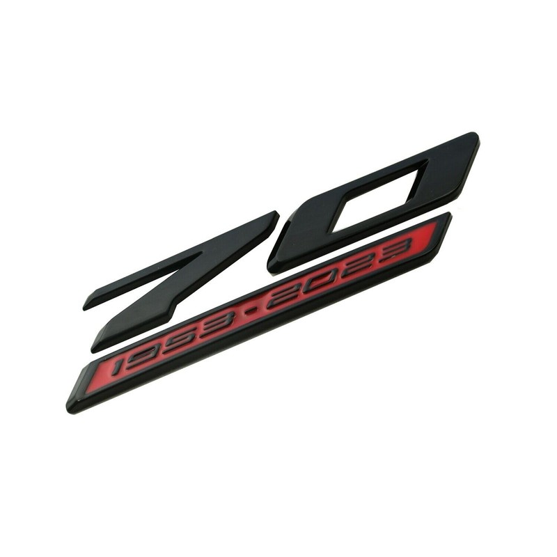 Pair Set 70th Anniversary Side Emblems Car Fender Badge Decal