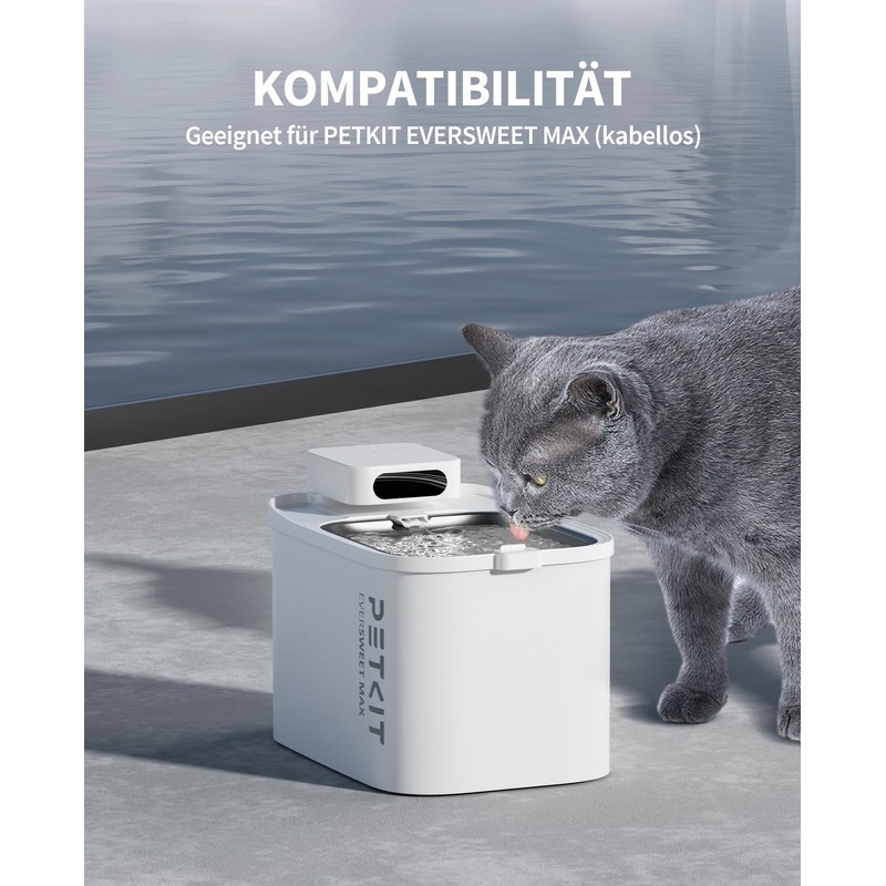 PETKIT EVERSWEET MAX Filter,Aktivkohle, Hocheffiziente Filtration,5pcs für Katzen Hunde Trinkbrunnen