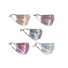 Habac Studio Pack of 5 Satin Silk Face Masks, Face