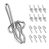 fiXte® Heavy Duty Metal Curtain Drapery Hooks (100 Pack) Curtains,