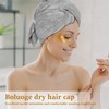 FwQoFvk Hair Drying Caps with Elastic Strap, Soft Absorbent Head