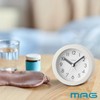 MAG T-640A WH-Z Noah Precision Alarm Clock, Analog, Cute, Stylish,