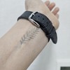 Long-lasting Mini Black & White Tattoo Stickers - 6 Sheets for Finger & Body Art Design 3ea