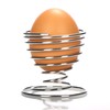 com-four® 12 x Egg Cups Chrome-Plated Metal Elegant Egg Holders