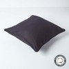 HOMESCAPES - 100% Cotton Plain Black Cushion Cover- 45 x