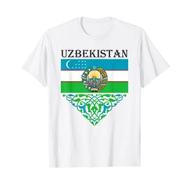 Uzbekistan Uzbek Tashkent Xumo Flag T-Shirt