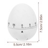KICHOUSE 2pcs Cute Egg Shape Mechanical Kitchen Timer Countdown Timer
