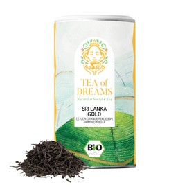 Black Tea Organic | "Sri Lanka Gold" Organic Ceylon Orange Pekoe (OP) Ahinsa Dimbula | Loose Tea | 65 g