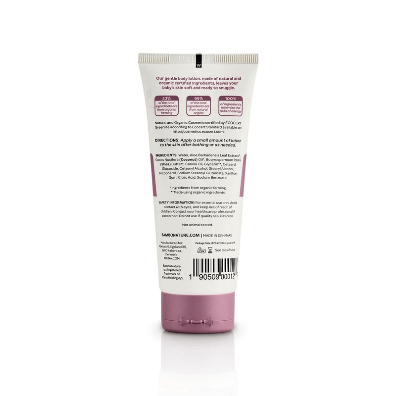 Bambo Nature Snuggle Time Body Lotion, 3.4 fl oz Tube,