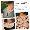 Healeved 2pcs Delicate Crystal Pendant Necklace for Men Women Safe