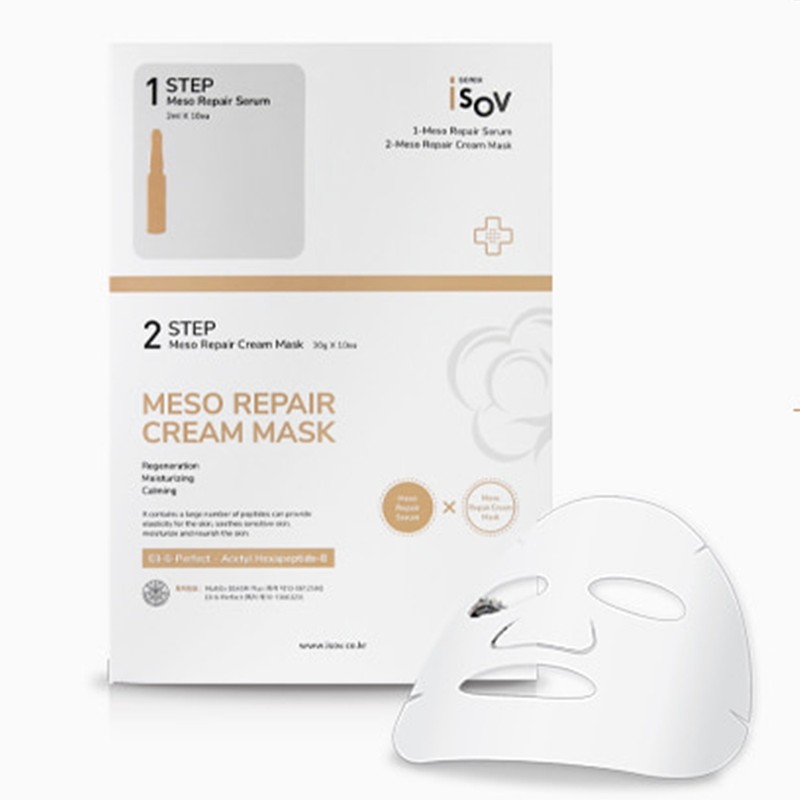 Isorb Mezzo Repair Cream Mask Pack 2 Step Cica Moisture