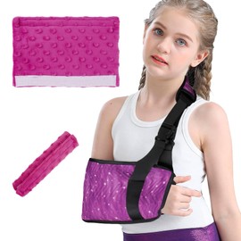 Yxmeiguo Kids Arm Sling for Shoulder Immobilizer Injury with Strap Cushions, Cute Arm Brace Support for Shoulder Elbow Wrist Injury, Broken Arm Support Sling for Youth Girls Children