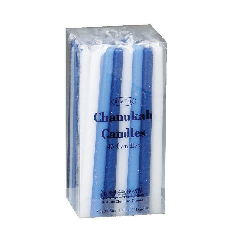 Hand Painted Ceramic Chanukah Menorah Hanukkiah in Black Faux Marble