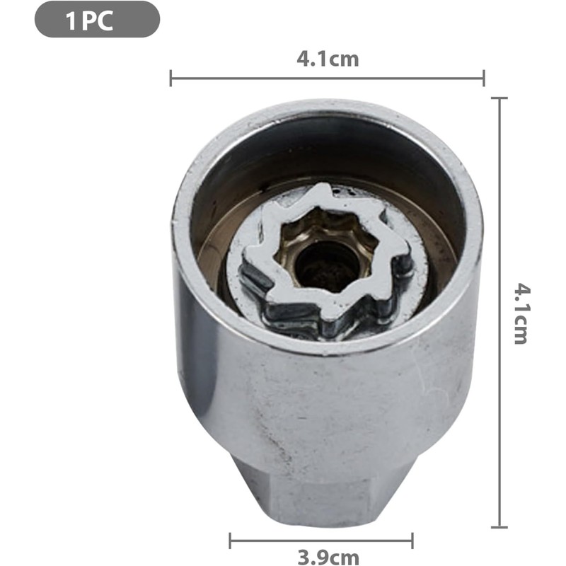Anti Theft Car Locking Wheel Nut Key 524 or D