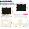 80 Pack Mini Chalkboard Signs with Easel Stand,Food Labels for