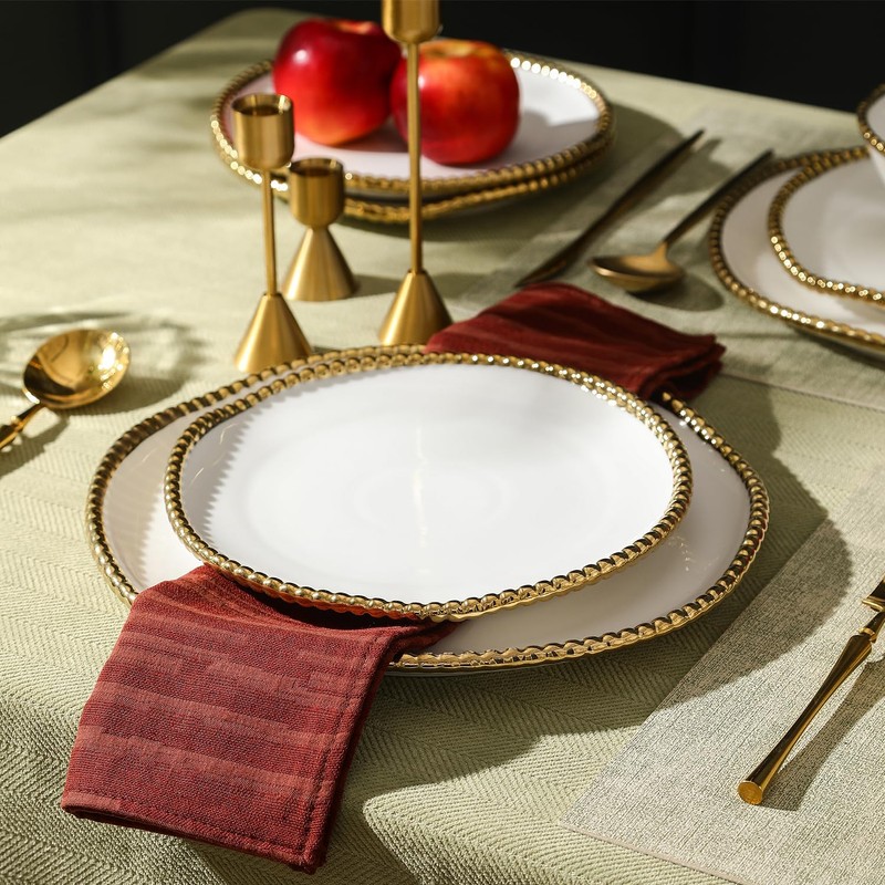 Christian Siriano Akoya Porcelain Dinnerware Set, 12-Piece - Dish Set