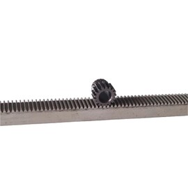 1pcs 1Mod Gear Rack Steel 10 * 10 * 500mm + 1pcs 1Mod 17Teeth 15Teeth Gear Metal Gear Mechanical Drive DIY(15Teeth 6mm)