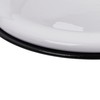 Creative Co-Op Set of 2 White Enameled Canisters with Lids