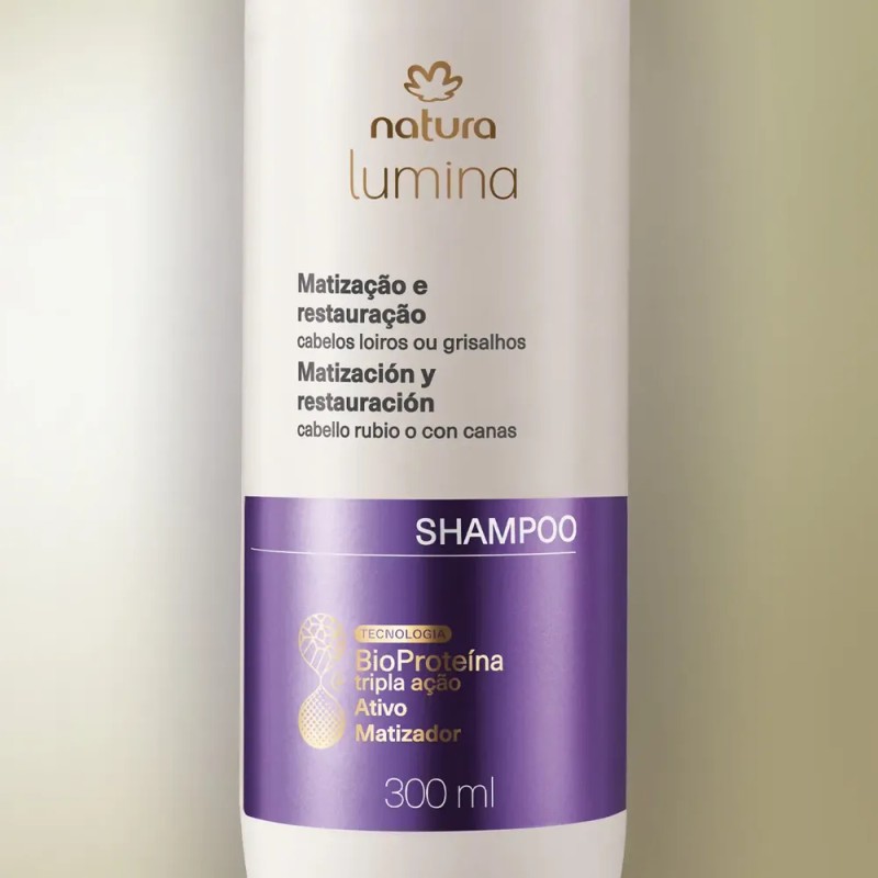 Shampoo Matizador para Cabellos Rubios y Canosos Lumina - 300ml