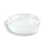 GRAHAM DESIGN Acrylic Scalloped Round Tray with Handles - 10"