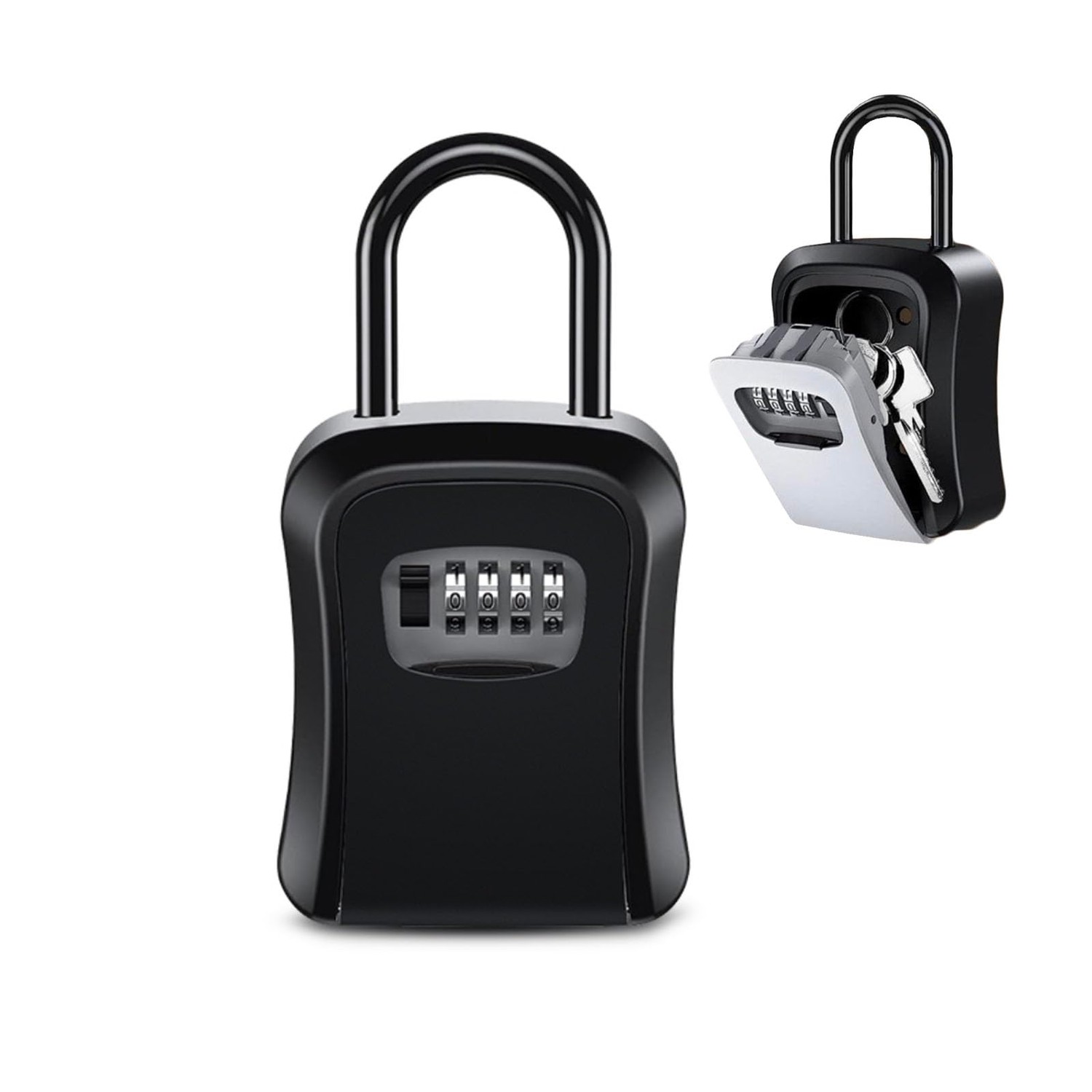 4 Digit Dial Key Box Security Key Box Key Holder Padlock with ...