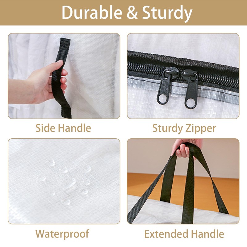 YiZhou 4 Pack Heavy Duty Storage Bags | 95L Moving