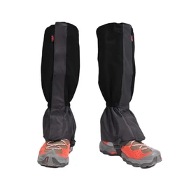 R-STYLE Comfortable Climbing Prevents Pebbles, Sand, and Insects, Waterproof, Breathable, Durable, Long Gaiter, Climbing Spats (Black)
