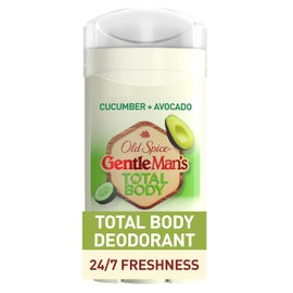Old Spice Whole Body Deodorant for Men, Total Body Deodorant, Cucumber + Avocado, Aluminum Free Deodorant Stick for 24/7 Freshness // Dermatologist Tested Whole Body Deodorant, 3.0 oz