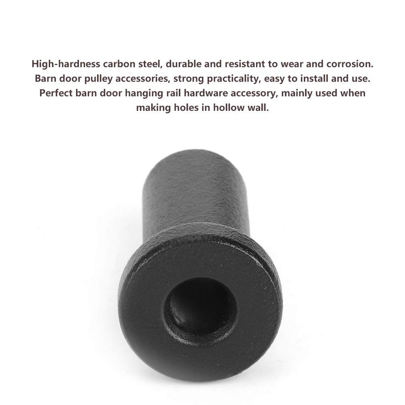 Sliding Barn Door Spacers, Matte Black Spacer, Pack of 2