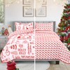 FRAMICS Christmas Quilt Queen Size 3 Pieces Snowman Christmas Tree