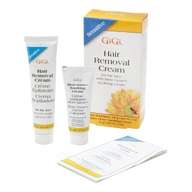 Crema Depiladora Gigi Para Cara Piel Sensible Con Slow Grow